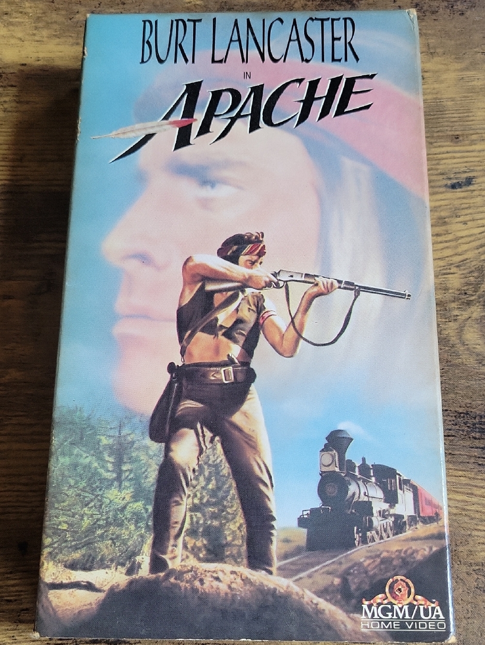 Burt Lancaster in Apache VHS Movie - Vintage Western Cover